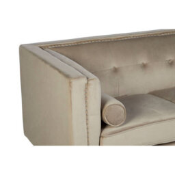 Orsina Felisa 2 Seat Mink Velvet Sofa - thumbnail 7