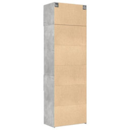 Berkfield Storage Cabinet Concrete Grey 70X42.5X225 Cm Engineered Wood - thumbnail 8