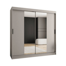 Arte Elegant Cashmere Rubino T1 Sliding Door Wardrobe 200Cm - Mirrored Sliding Doors For Stylish Organisation - thumbnail 3