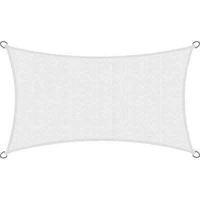 White 2X4M Rectangular Shade Sail Uv Resistant Breathable - image 1