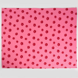 Ohs Paw Pet Dog Blanket Throw Soft Puppy Animal Mat, Pink/red - 120 X 150Cm - thumbnail 4