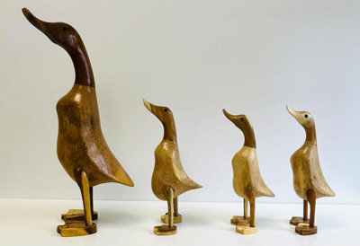 My Square Mile Decorative Wooden Duck Ornament, 25Cm Or 45Cm, Indoor Outdoor Garden Decor Gift (1 Duck Large 45Cm) - image 1