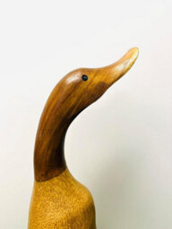 My Square Mile Decorative Wooden Duck Ornament, 25Cm Or 45Cm, Indoor Outdoor Garden Decor Gift (1 Duck Large 45Cm) - thumbnail 7