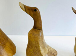 My Square Mile Decorative Wooden Duck Ornament, 25Cm Or 45Cm, Indoor Outdoor Garden Decor Gift (1 Duck Large 45Cm) - thumbnail 6