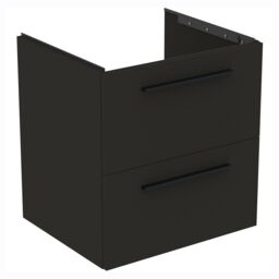 Ideal Standard I.life B Matt Carbon Grey Wood Effect Wall-Mounted Bathroom Vanity Unit (H) 630mm (W) 600mm - thumbnail 3