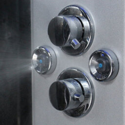 Insignia Black Steam Shower Cabin Enclosure Cubicle 1100X700 Offset Rh Quadrant - thumbnail 6
