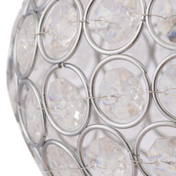 First Choice Lighting Set Of 2 Clear Jewelled Globe Light Shades - thumbnail 3