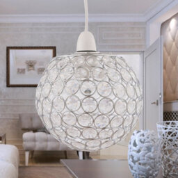 First Choice Lighting Set Of 2 Clear Jewelled Globe Light Shades - thumbnail 5