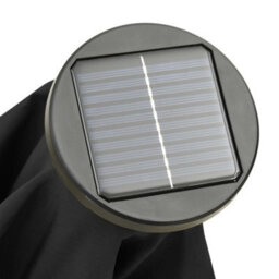Berkfield Parasol With Led Lights Black 200X211 Cm Aluminium - thumbnail 8
