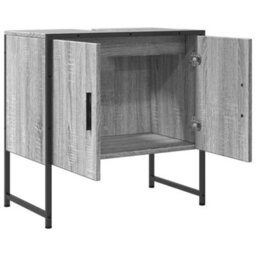 Berkfield Bathroom Sink Cabinet Grey Sonoma 60X33X60 Cm Engineered Wood - thumbnail 6