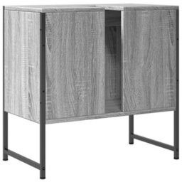 Berkfield Bathroom Sink Cabinet Grey Sonoma 60X33X60 Cm Engineered Wood - thumbnail 8