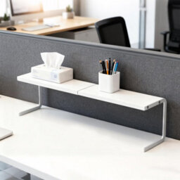 Adjustable Metal Desk Organizer Narrow Ultra-Thin Multi-Layered Tabletop Rack Uk
