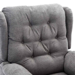 More4Homes Barnsley Fabric Electric Single Motor Riser Rise Recliner Lift Mobility Tilt Armchair Charcoal - thumbnail 5