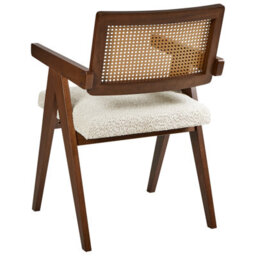 Beliani Set Of 2 Dining Chairs Ava Wood Brown/ Light Beige - thumbnail 7