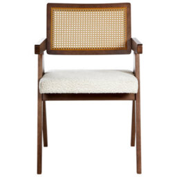 Beliani Set Of 2 Dining Chairs Ava Wood Brown/ Light Beige - thumbnail 6