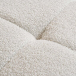 3 Seater Sofa Settee White Boucle Teddy Fabric Birlea Cloud - thumbnail 7