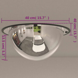 Berkfield Full Domed Traffic Mirror Diameter 40 Cm Acrylic - thumbnail 8