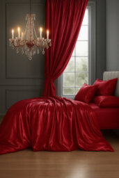 Sweet Dreams Elegant Mulberry Silk Duvet Cover Red