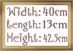 Spot On Dealz Bathroom Wall Mounted Mirror With Cosmetics Shelf Hanging Wooden Frame Elegant - thumbnail 3