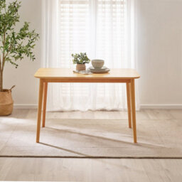 Furniturebox Uk Lynton Small Oak Effect Wooden Dining Table & 4 Millford Chairs - thumbnail 3
