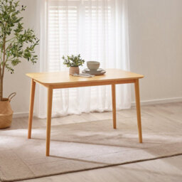Furniturebox Uk Lynton Small Oak Effect Wooden Dining Table & 4 Millford Chairs - thumbnail 2