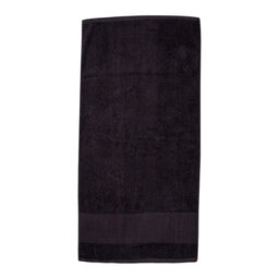 Towel City Printable Border Bath Towel Black (One Size)