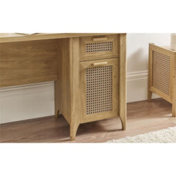 Ashfield Classic Natural Oak Office Desk - thumbnail 9