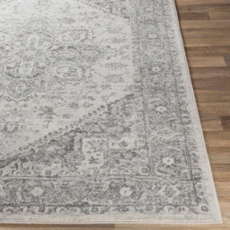 Livabliss Chester-Vintage Grey White Traditional Boho Living Dining Bedroom Rug 200 X 275 Cm Easy Care, Non Shedding - thumbnail 5