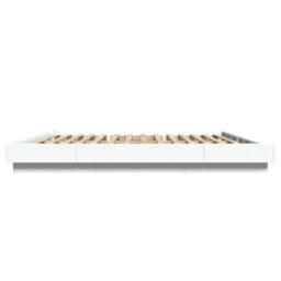 Berkfield Bed Frame With Led Lights Without Mattress White 180X200Cm - thumbnail 6