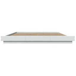 Berkfield Bed Frame With Led Lights Without Mattress White 180X200Cm - thumbnail 5