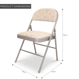 "Crystals 6Ft Heavy Duty Folding Trestle Table With 6 Chairs Catering, Camping, Picnic & Bbq Party""" - thumbnail 5