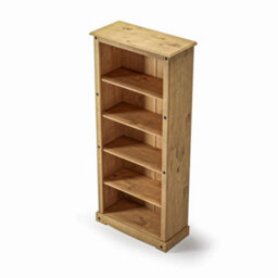 Mews Corona Bookcase Tall Pine Large Mexican Solid Wood - thumbnail 3