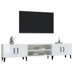 Vidaxl Tv Cabinet High Gloss White 180X31.5X40 Cm Engineered Wood - thumbnail 4