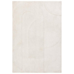 Furniturebox Uk Rift Cream Carved Arches Rug 160X230 - thumbnail 3