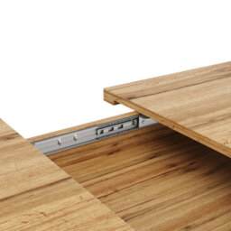 Btm Extendable Dining Table 120160X75X75.5 Cm, Kitchen Or Living Table, Wood Grain Tabletop - thumbnail 9