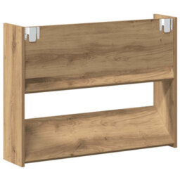 Berkfield Modern Wall Shoe Cabinet Artisan Oak 80X18X60 Cm Engineered Wood - thumbnail 7