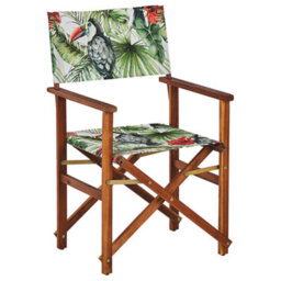 Beliani Set Of 2 Garden Chairs Cine Acacia Wood Green - thumbnail 5