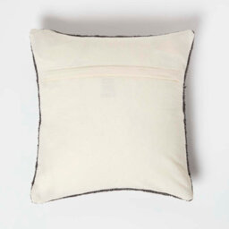 Homescapes Veria Handwoven Grey Stripe Kilim Cushion 45 X 45 Cm - thumbnail 3
