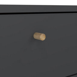 Furniture To Go Cumbria Nightstand 1 Door + 1 Drawer In Dark Grey - thumbnail 8