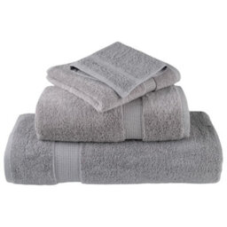 Berkfield Premium Wash Towels Solund 4Pcs Grey 30X30Cm 600Gsm - thumbnail 4
