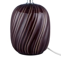 Albury Swirl Round Gloss Red Table Lamp - thumbnail 6