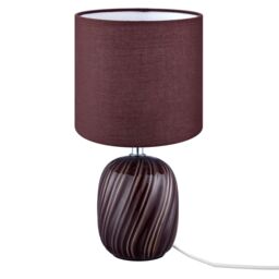Albury Swirl Round Gloss Red Table Lamp - thumbnail 2