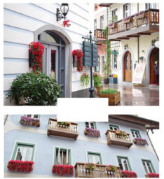 4 Artificial Hanging Baskets, Decorative Artificial Hydrangeas, Bouquet Of Red Roses For Wall, Garden Decoration - thumbnail 7