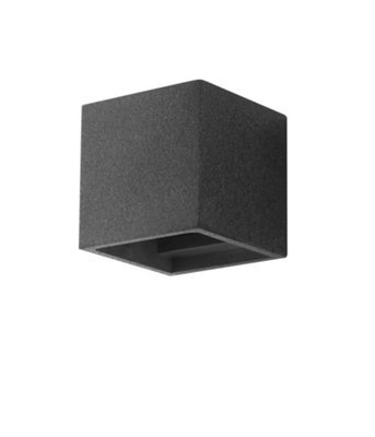 Luminosa Lighting Luminosa Rubik Paintable Plaster Up Down Wall Lamp, Concrete, G9