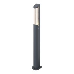 GoodHome Bevel Contemporary Anthracite Mains-Powered 1 Lamp Integrated Led Outdoor Post Light (H)870mm - thumbnail 4