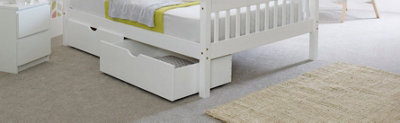 Amani Underbed Mission Storage Boxes (Pair), Brazilian Pine, White - image 1