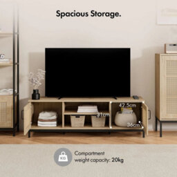"Effect Tv Stand For Living Room, Tv Unit Up To 60"" With Storage" - thumbnail 5