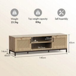 "Effect Tv Stand For Living Room, Tv Unit Up To 60"" With Storage" - thumbnail 2