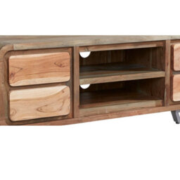 Wyld Haus Los Angeles Reclaimed Wood And Metal Media Unit, Wide Tv Cabinet With Cupboards, Drawers And Open Shelves - thumbnail 4