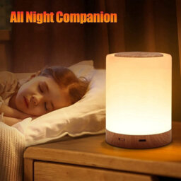 Wireless Touch Sensor Night Light Hallway Bedside Desk Table Led Dimmable Lamp - thumbnail 2